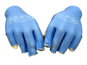 42 NORTH OFFSHORE BLUE UPF50  FISHING GLOVES