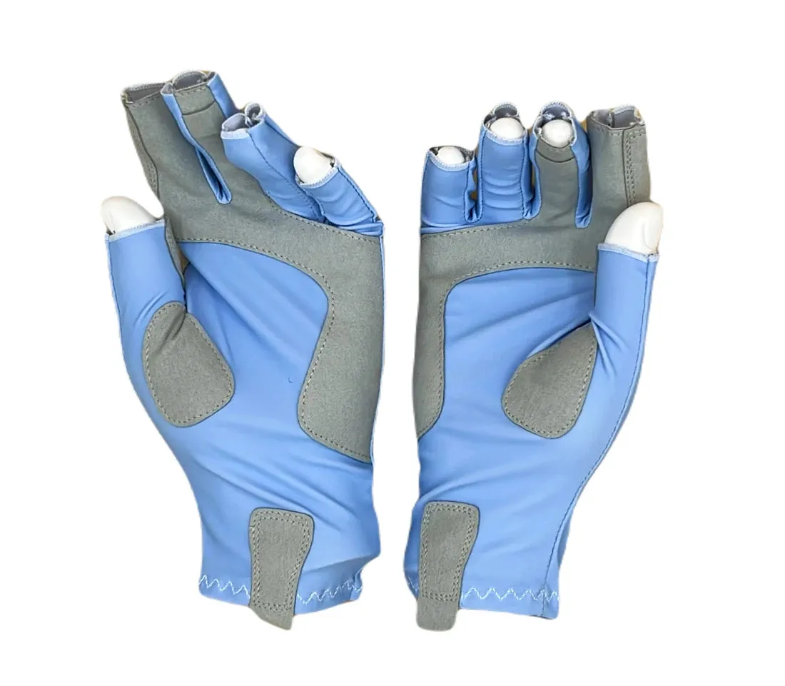 42 NORTH OFFSHORE BLUE UPF50  FISHING GLOVES