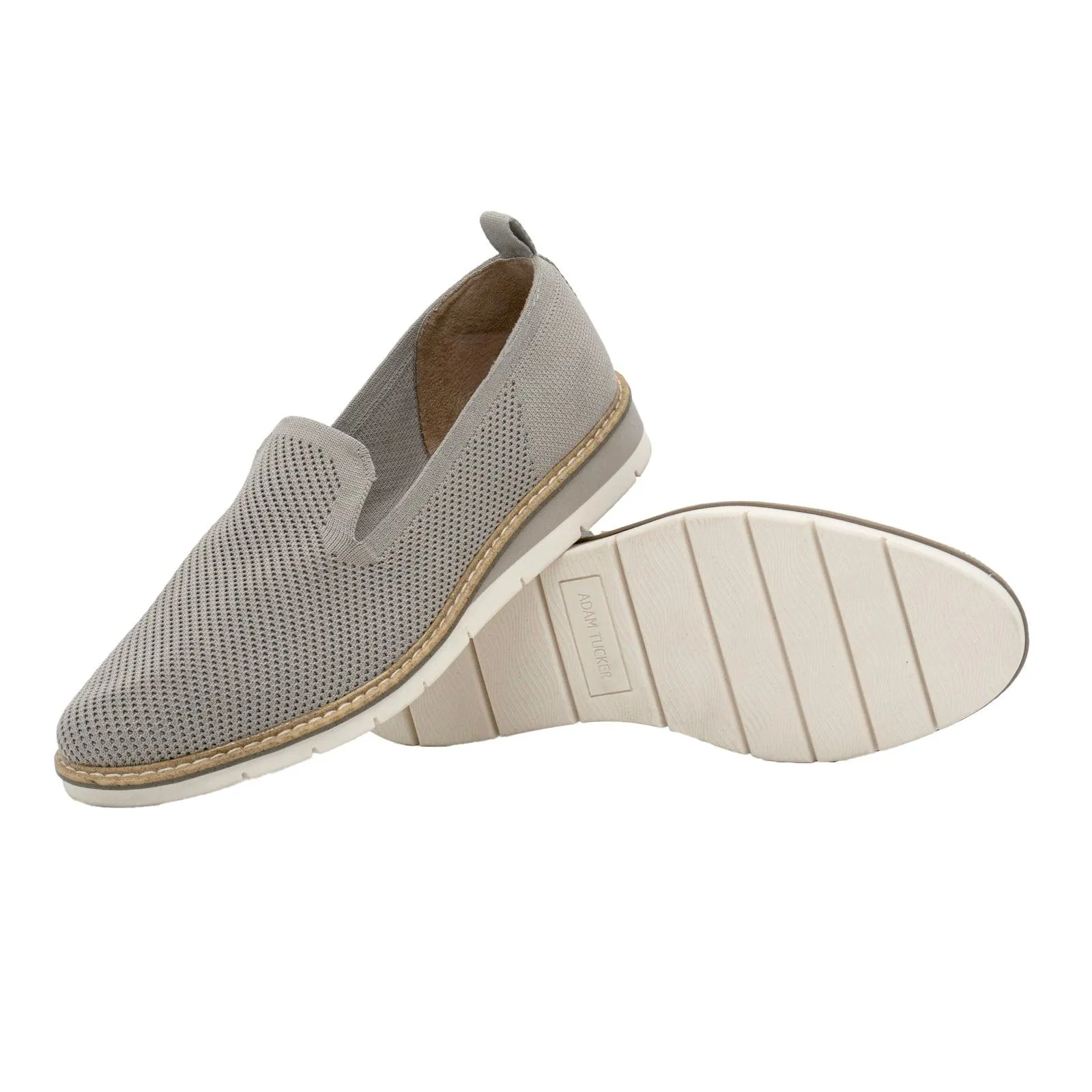 Adam Tucker Alana Loafers Fabric Grey Colour For Women