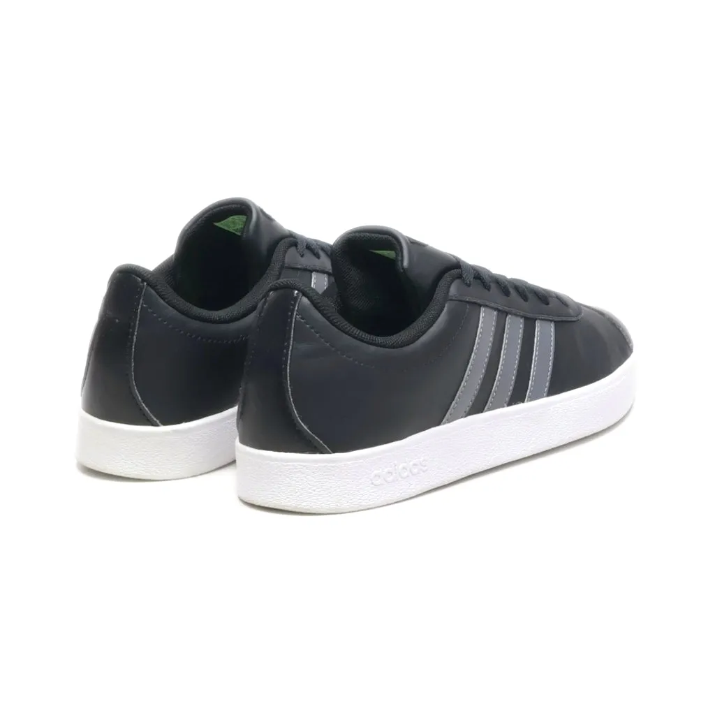 Adidas Vl Court 2.0 Low-Top Sneakers Leather Black Colour For Women