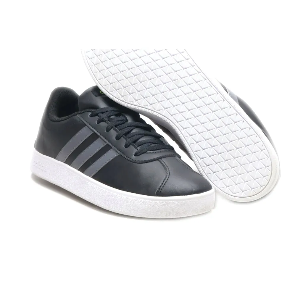 Adidas Vl Court 2.0 Low-Top Sneakers Leather Black Colour For Women