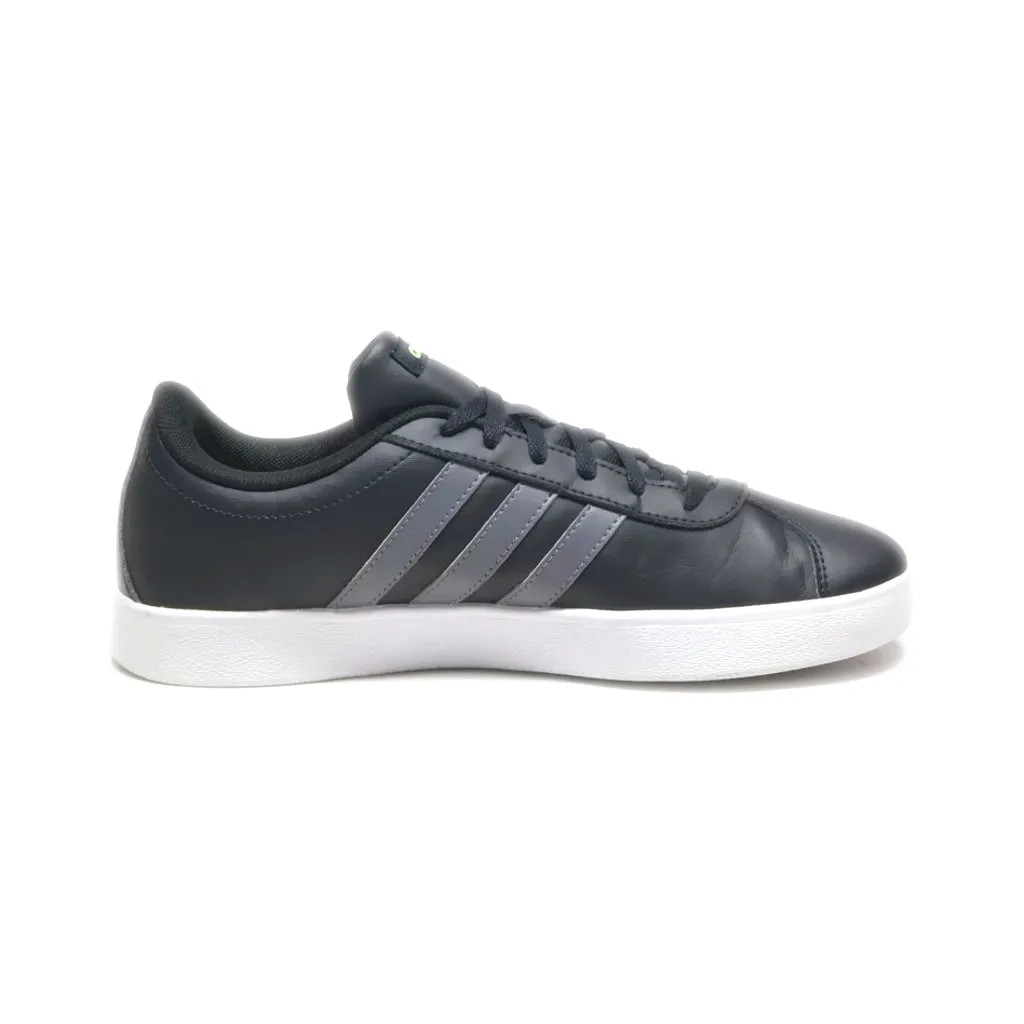 Adidas Vl Court 2.0 Low-Top Sneakers Leather Black Colour For Women