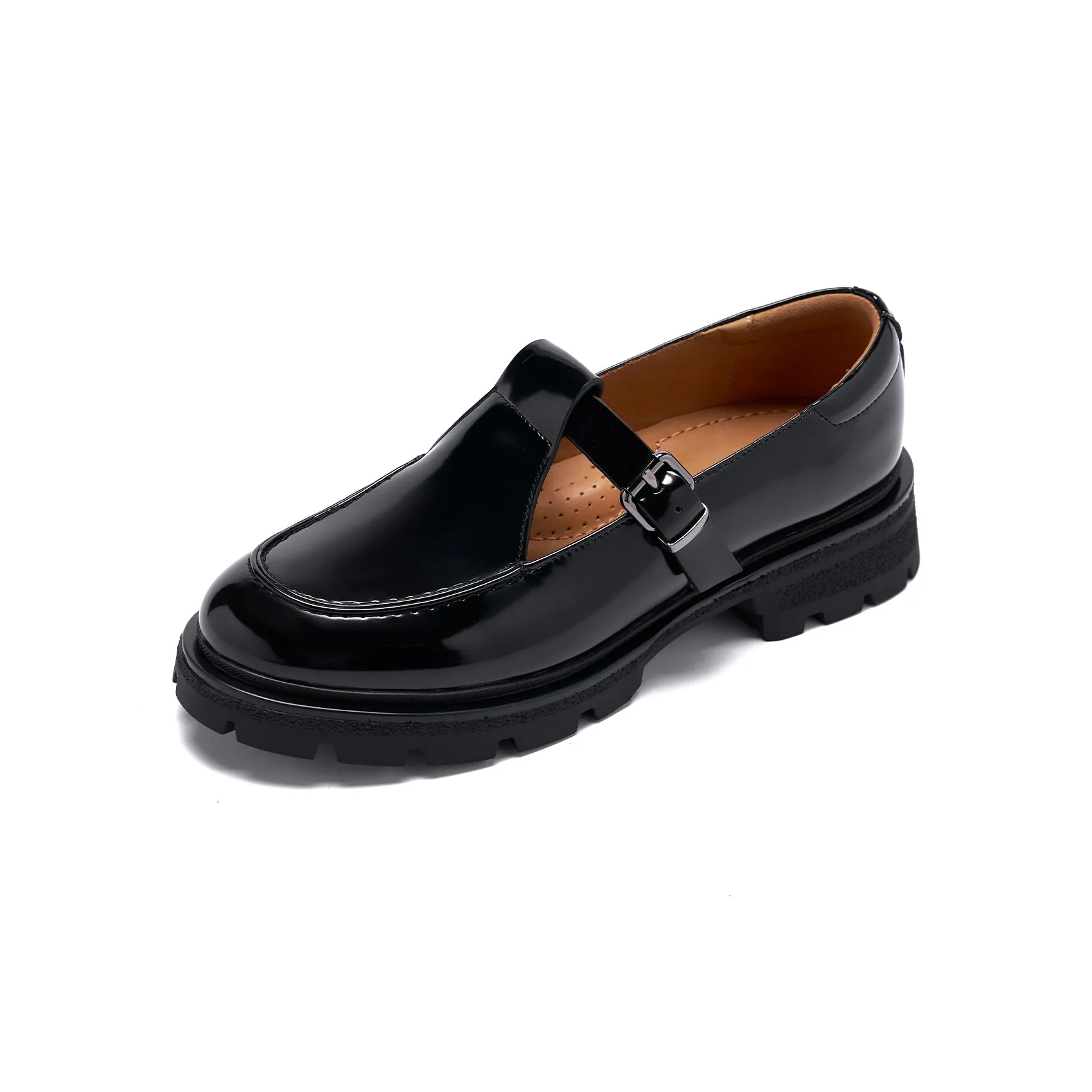 AiciBerllucci -SUNNY2 -Black Loafers for Women, Business Casual Shoes, Women's Loafers & Slip-Ons, Womens Chunky Loafers Comfortable Platform Loafers for Women