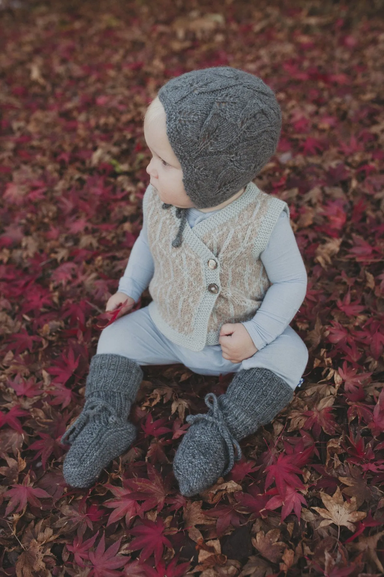 Alpaca Long Booties - Plant Dyed