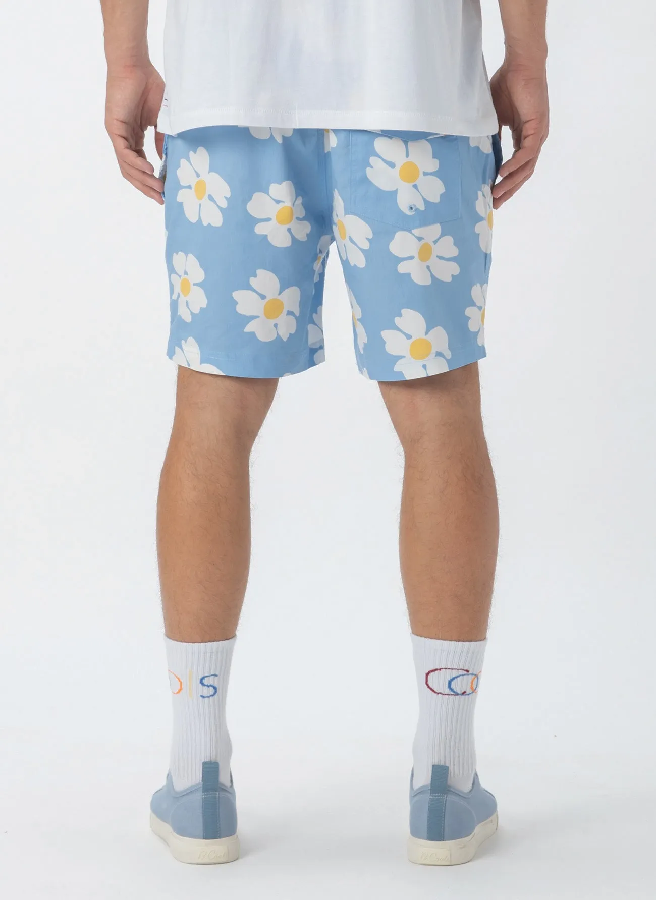 Amphibious 17" Swim Short Blue Daisy