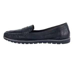 Annie G. Penny Casual Loafers Leather Black Colour For Women