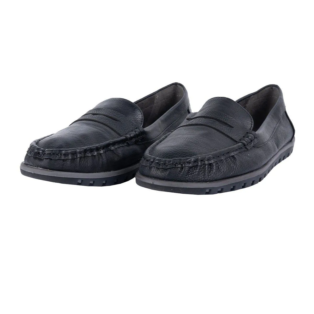 Annie G. Penny Casual Loafers Leather Black Colour For Women