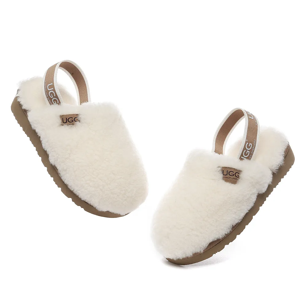 AUSTRALIAN SHEPHERD UGG Kids Fluffy Slides Slingback Kamari #AS2068K