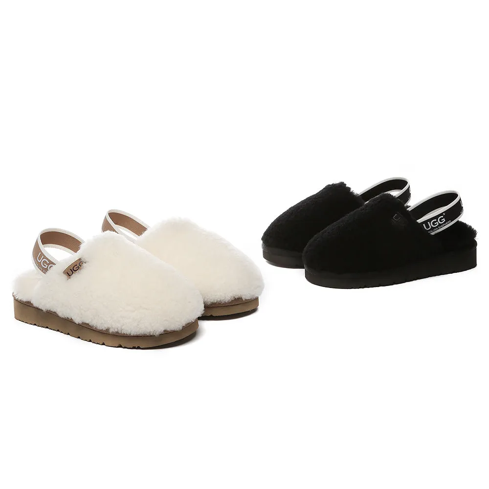 AUSTRALIAN SHEPHERD UGG Kids Fluffy Slides Slingback Kamari #AS2068K