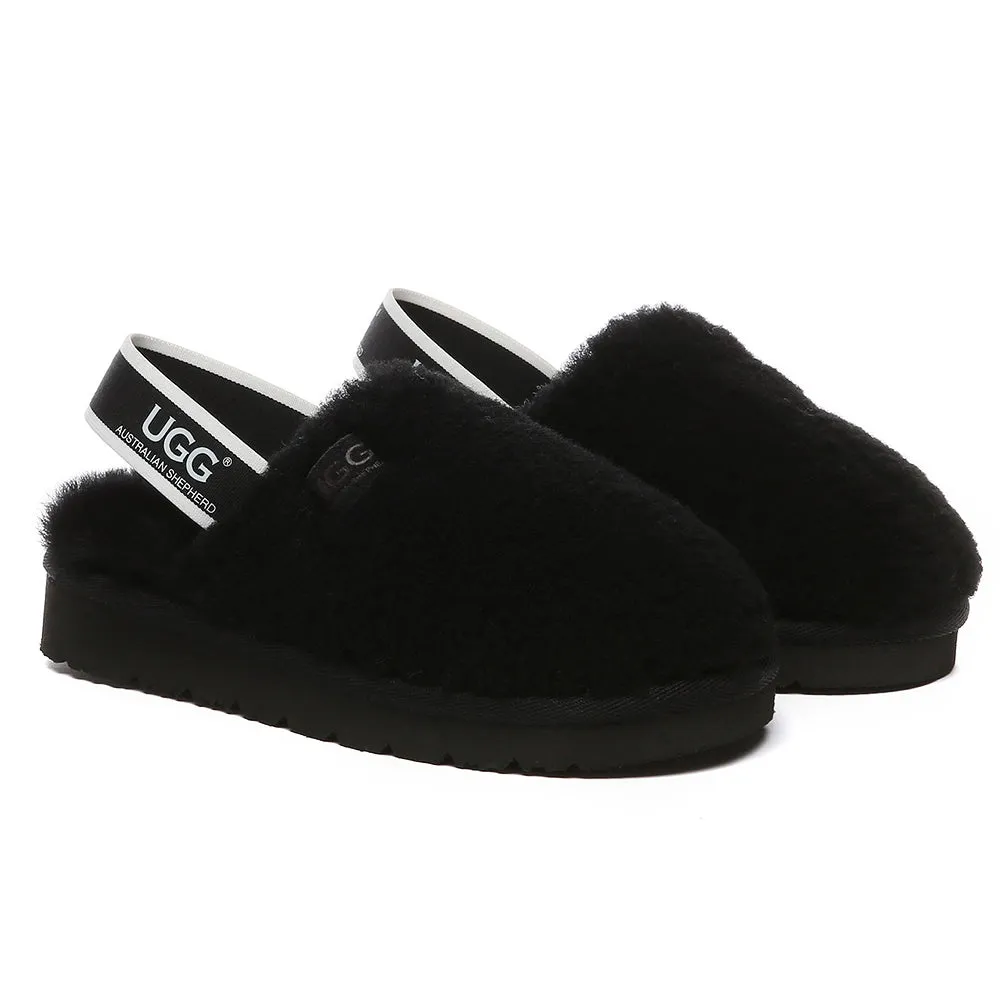 AUSTRALIAN SHEPHERD UGG Kids Fluffy Slides Slingback Kamari #AS2068K