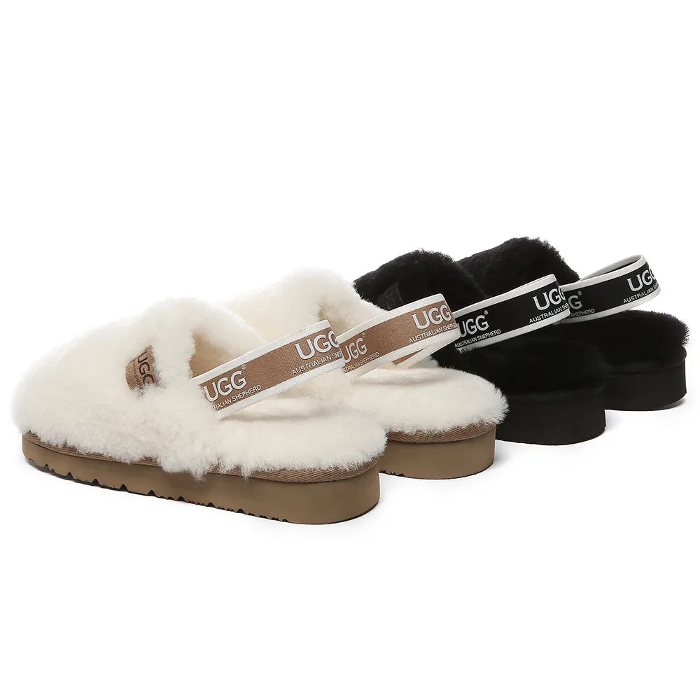 AUSTRALIAN SHEPHERD UGG Kids Fluffy Slides Slingback Kamari #AS2068K