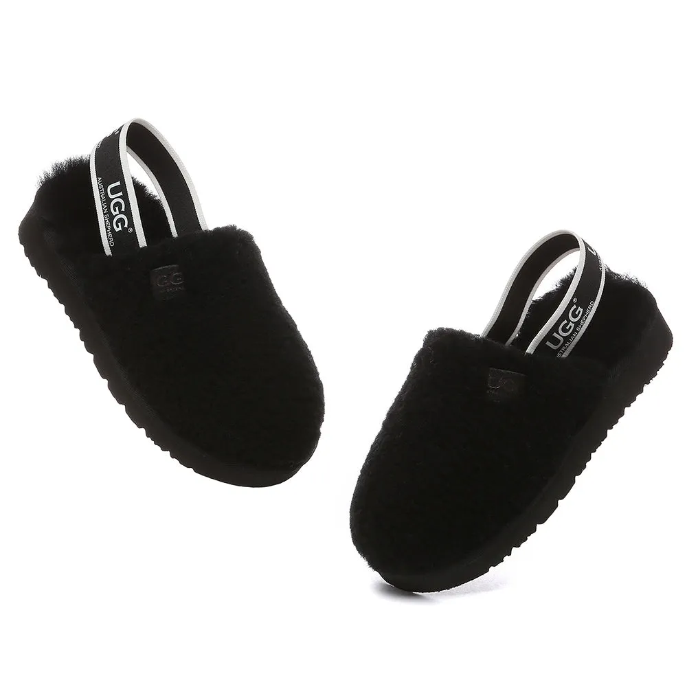 AUSTRALIAN SHEPHERD UGG Kids Fluffy Slides Slingback Kamari #AS2068K