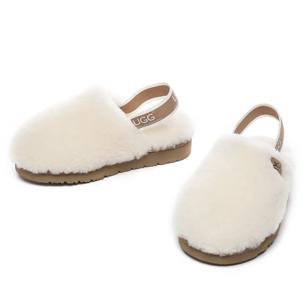 AUSTRALIAN SHEPHERD UGG Kids Fluffy Slides Slingback Kamari #AS2068K