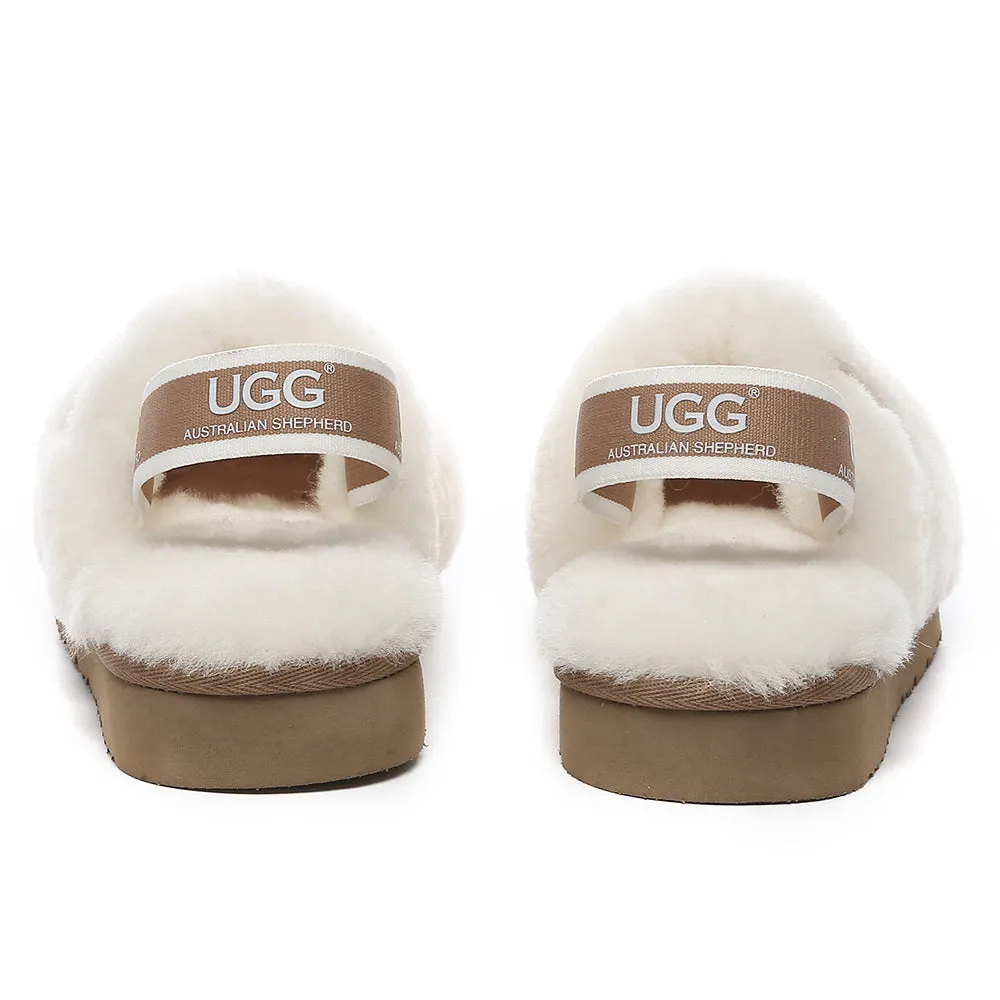 AUSTRALIAN SHEPHERD UGG Kids Fluffy Slides Slingback Kamari #AS2068K