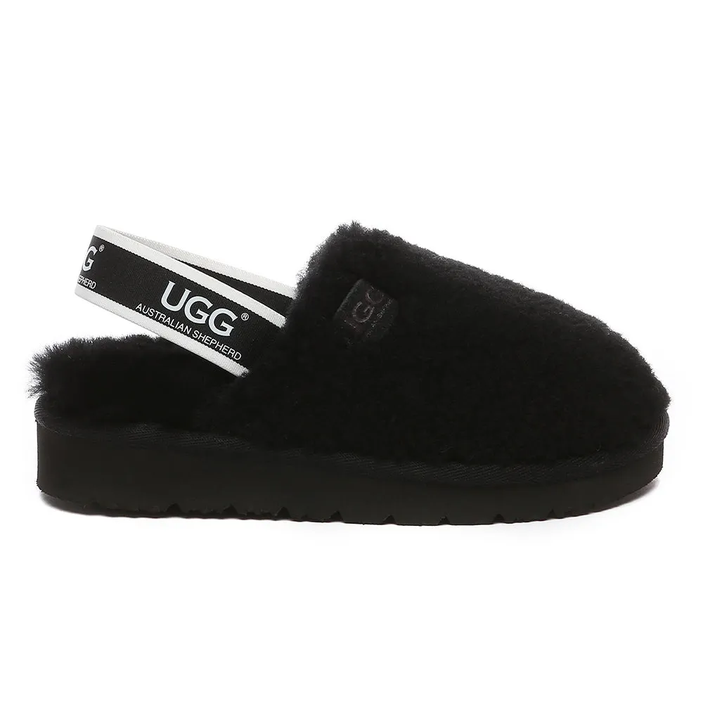 AUSTRALIAN SHEPHERD UGG Kids Fluffy Slides Slingback Kamari #AS2068K