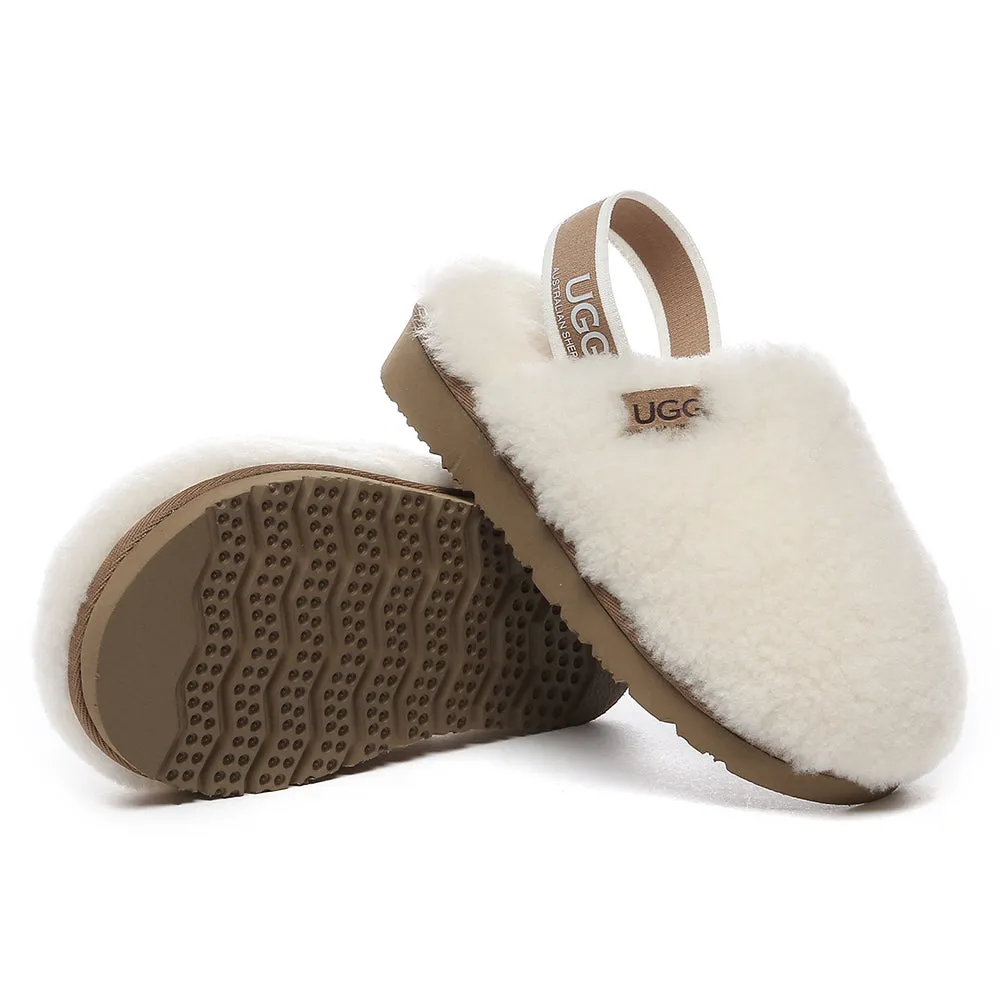 AUSTRALIAN SHEPHERD UGG Kids Fluffy Slides Slingback Kamari #AS2068K