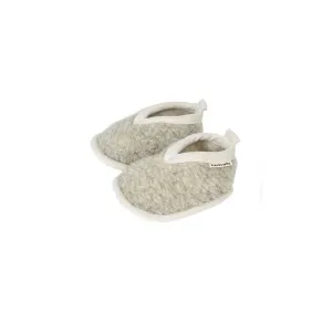 BINIBAMBA Merino Sheepskin Baby Booties - Cloud