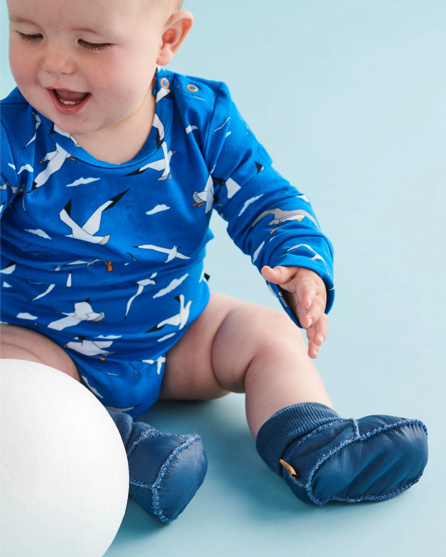 Blue Skies Baby Booties