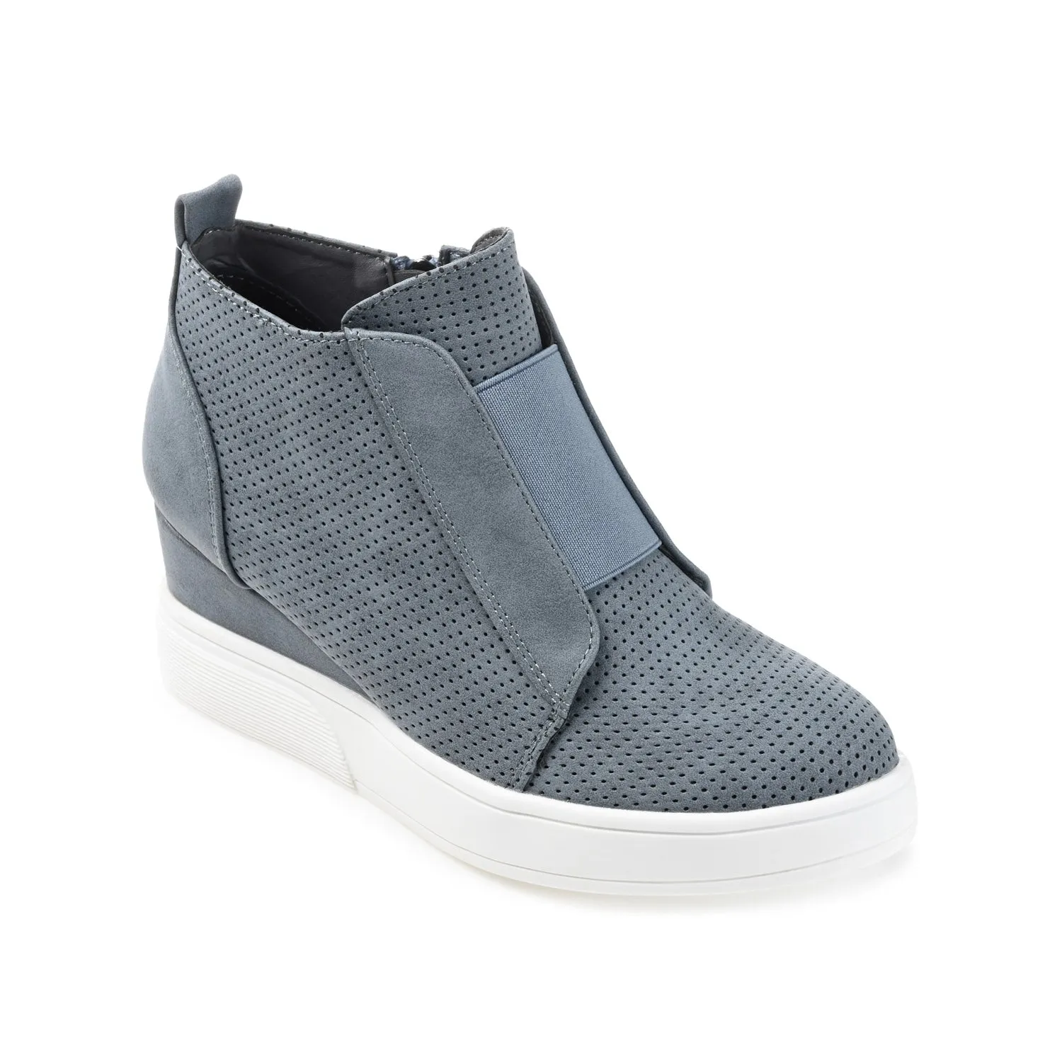 CARDI WEDGE SNEAKERS IN FAUX LEATHER