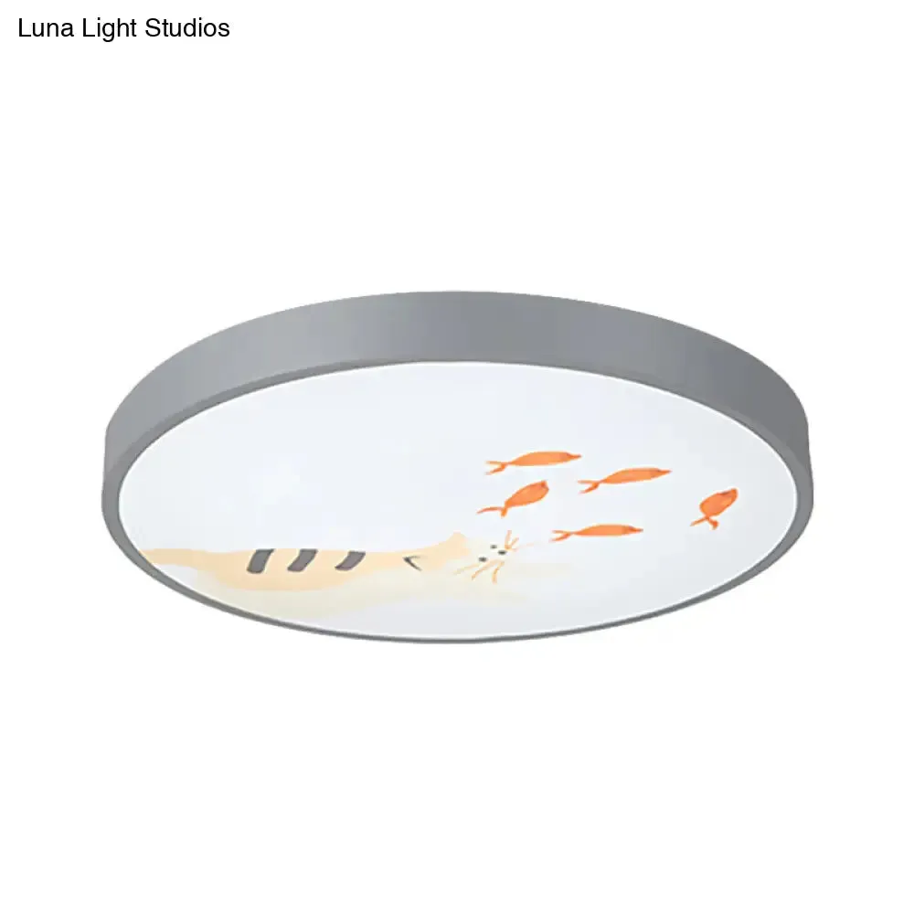 Cartoon Flush Mount Acrylic Ceiling Light Fixture for Living Room