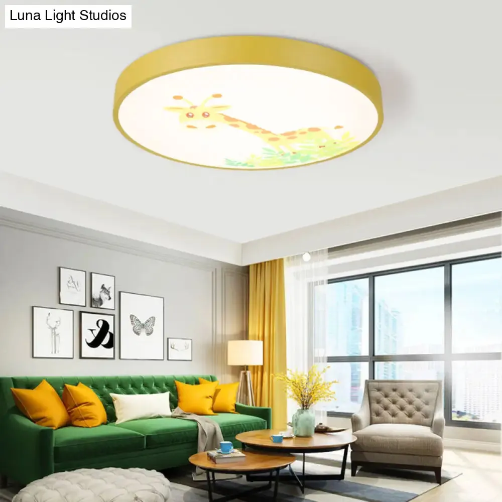 Cartoon Flush Mount Acrylic Ceiling Light Fixture for Living Room