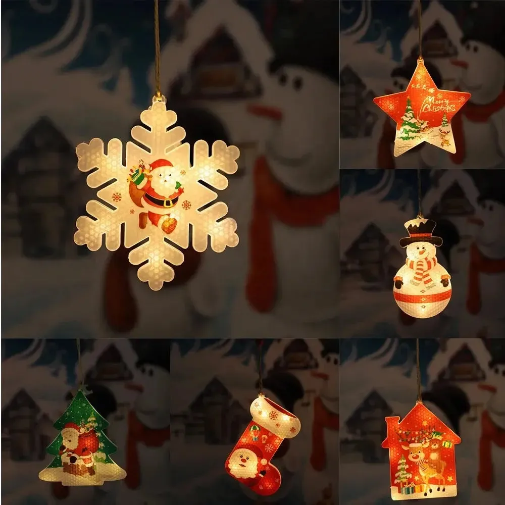 Christmas Tree Ornaments SANTA LED light x1pc.