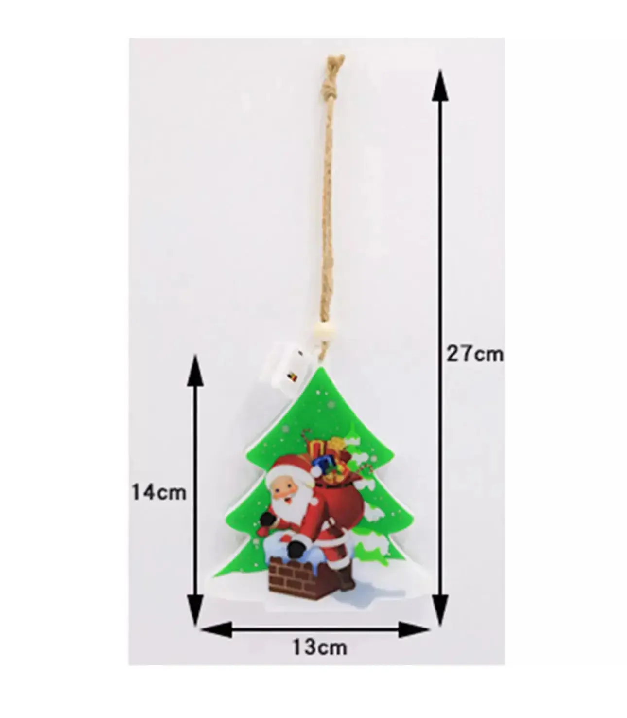 Christmas Tree Santa Ornaments LED light x1pc