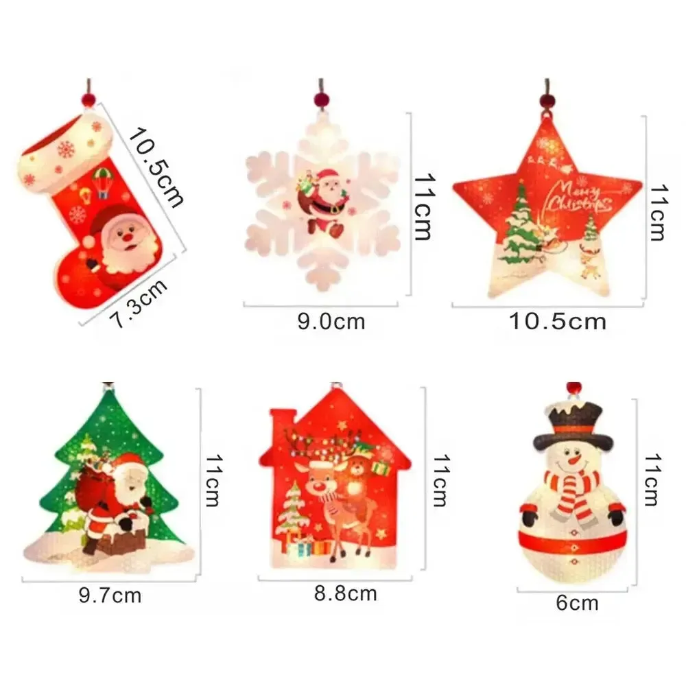 Christmas Tree Santa Ornaments LED light x1pc