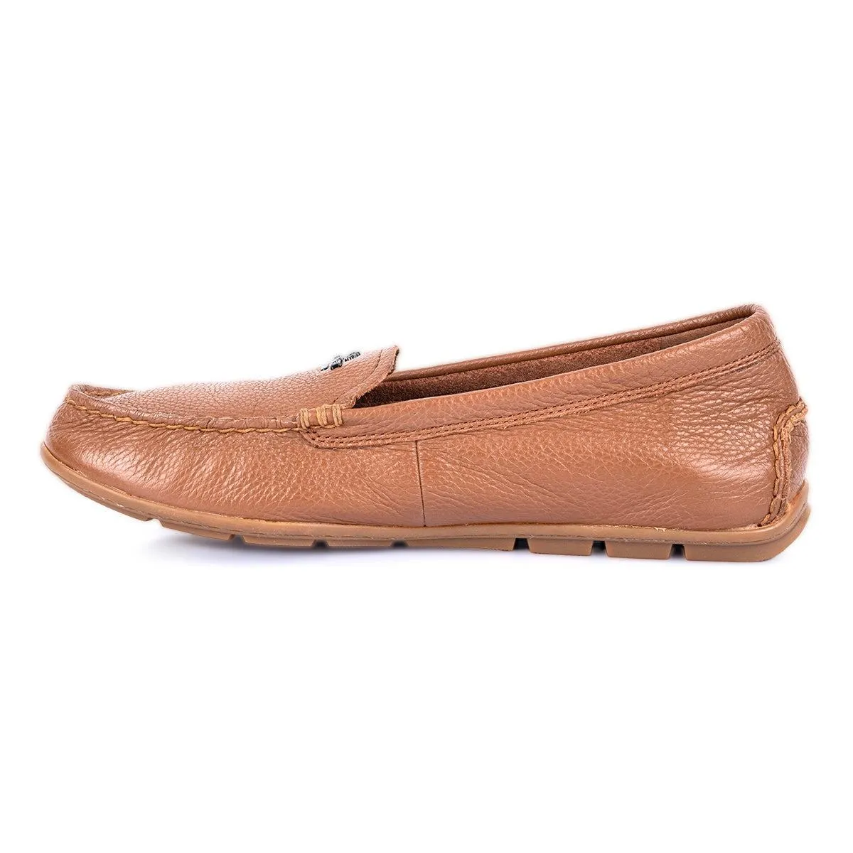 Coach Casual Loafers Leather Brown Colour For Women