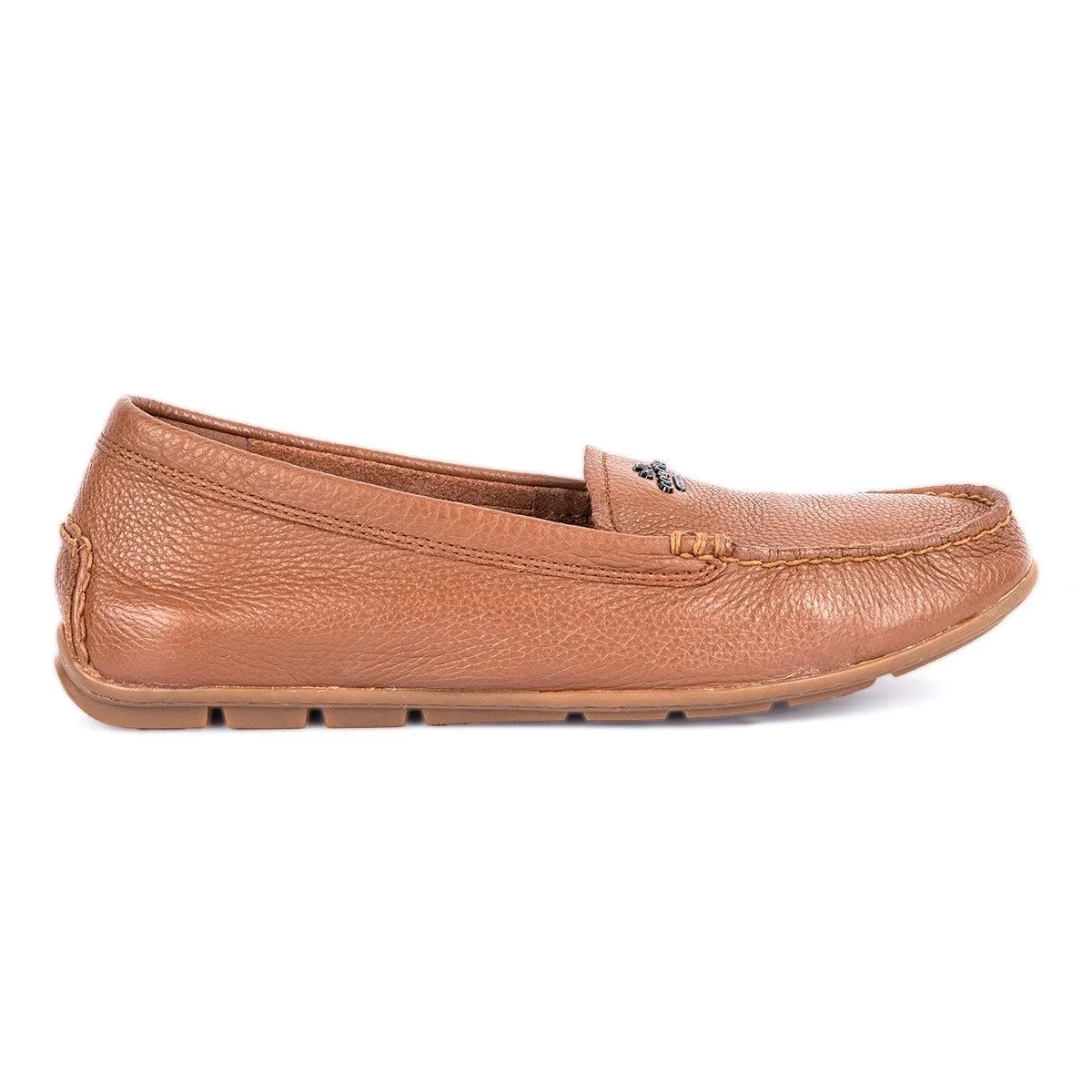 Coach Casual Loafers Leather Brown Colour For Women