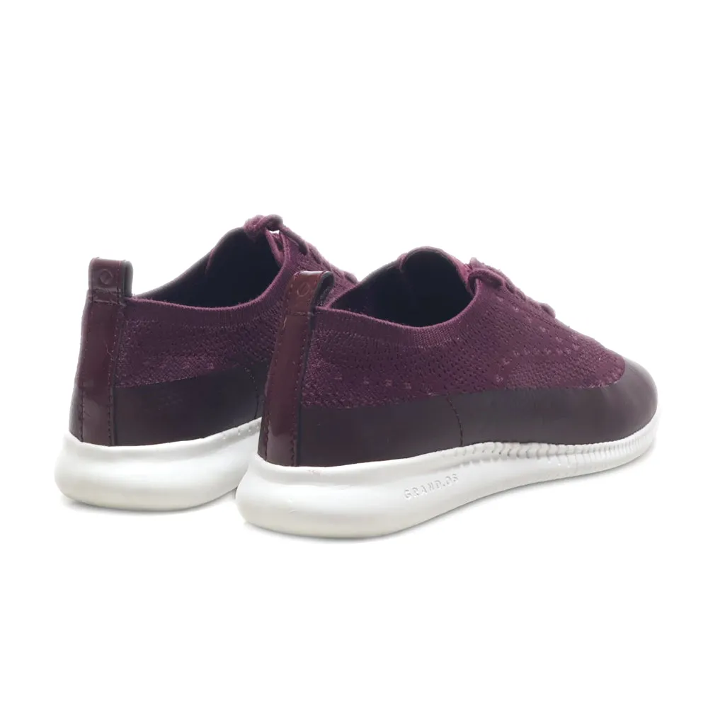 Cole Haan Low-Top Sneakers Fabric Maroon Colour For Women