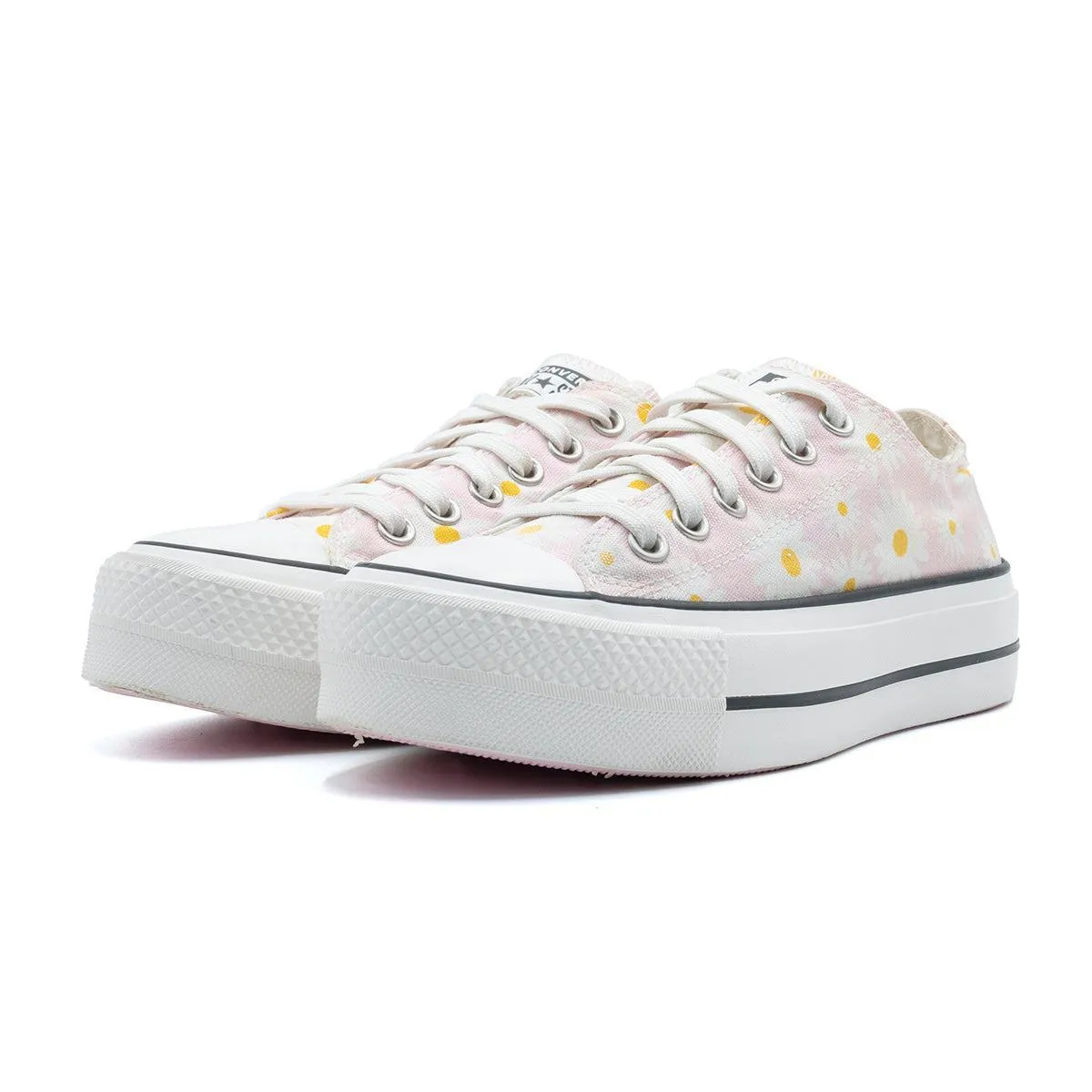 Converse Lift Platform Camp Low-Top Sneakers Fabric Pink Colour For Women