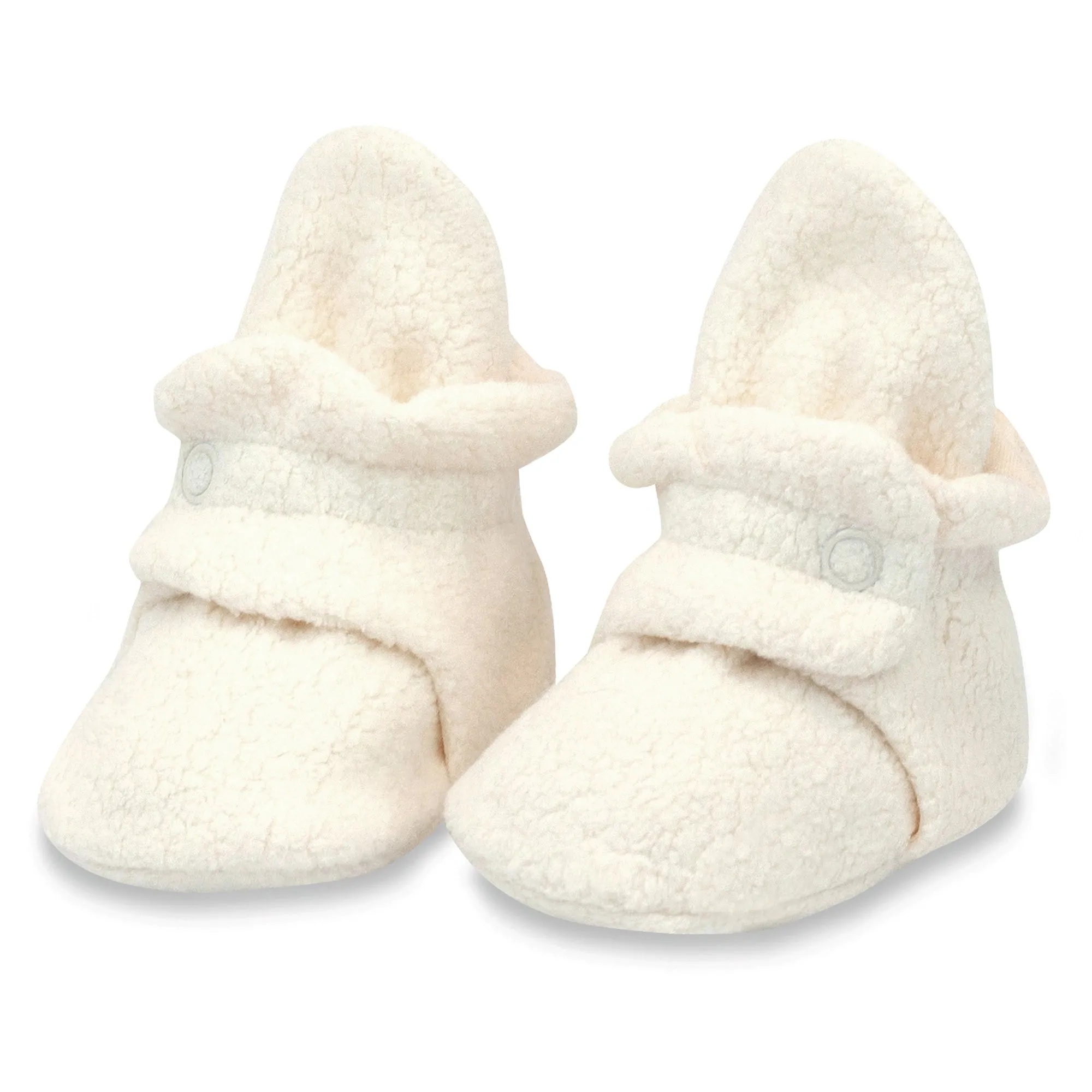 Cozie Fleece Baby Bootie 3 Pack - Khaki/Olive/Cream