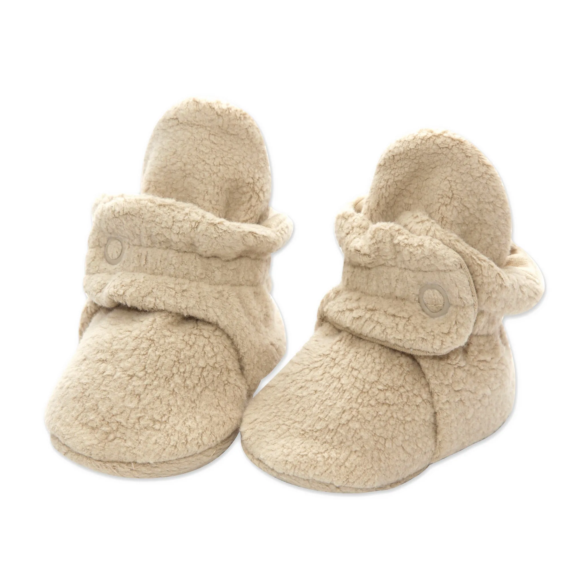 Cozie Fleece Baby Bootie 3 Pack - Khaki/Olive/Cream