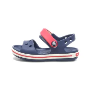 Crocs Crocband Flat Sandals Rubber Blue Colour For Kids