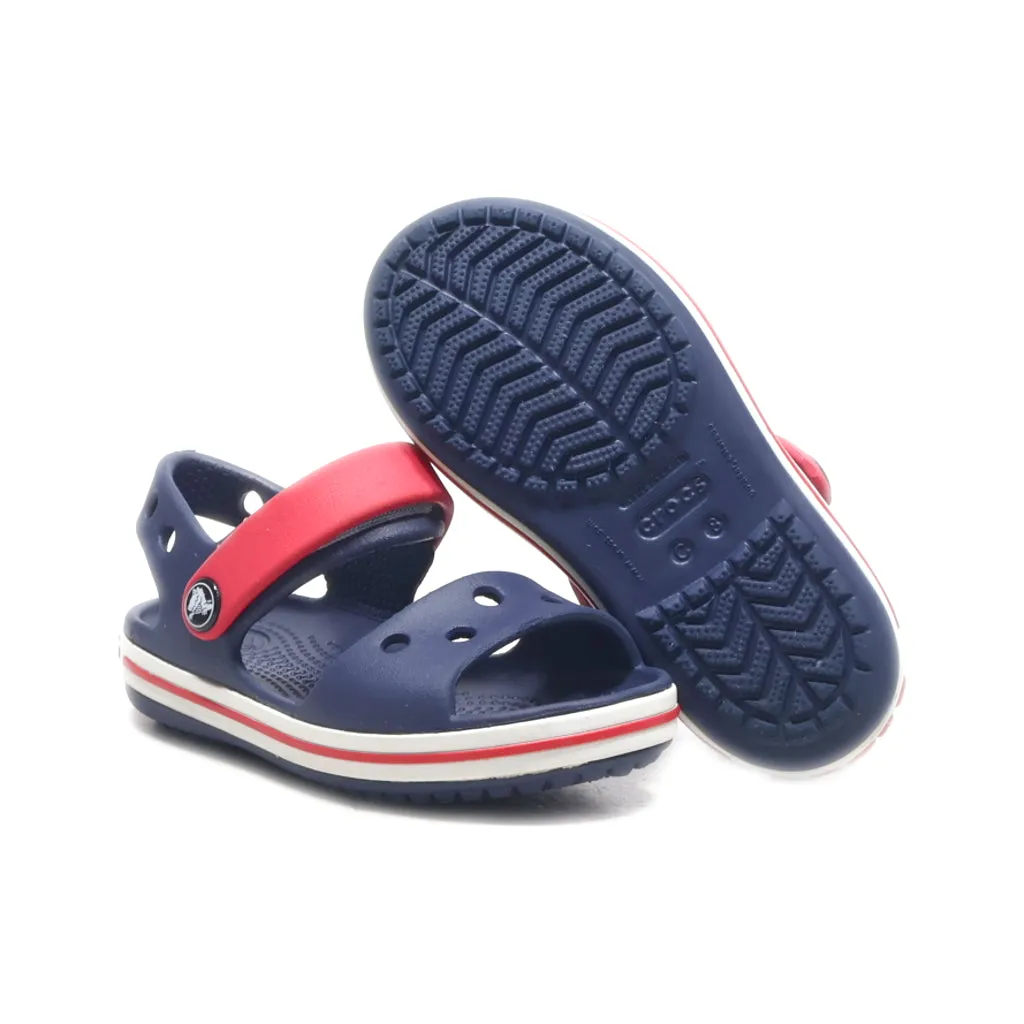 Crocs Crocband Flat Sandals Rubber Blue Colour For Kids