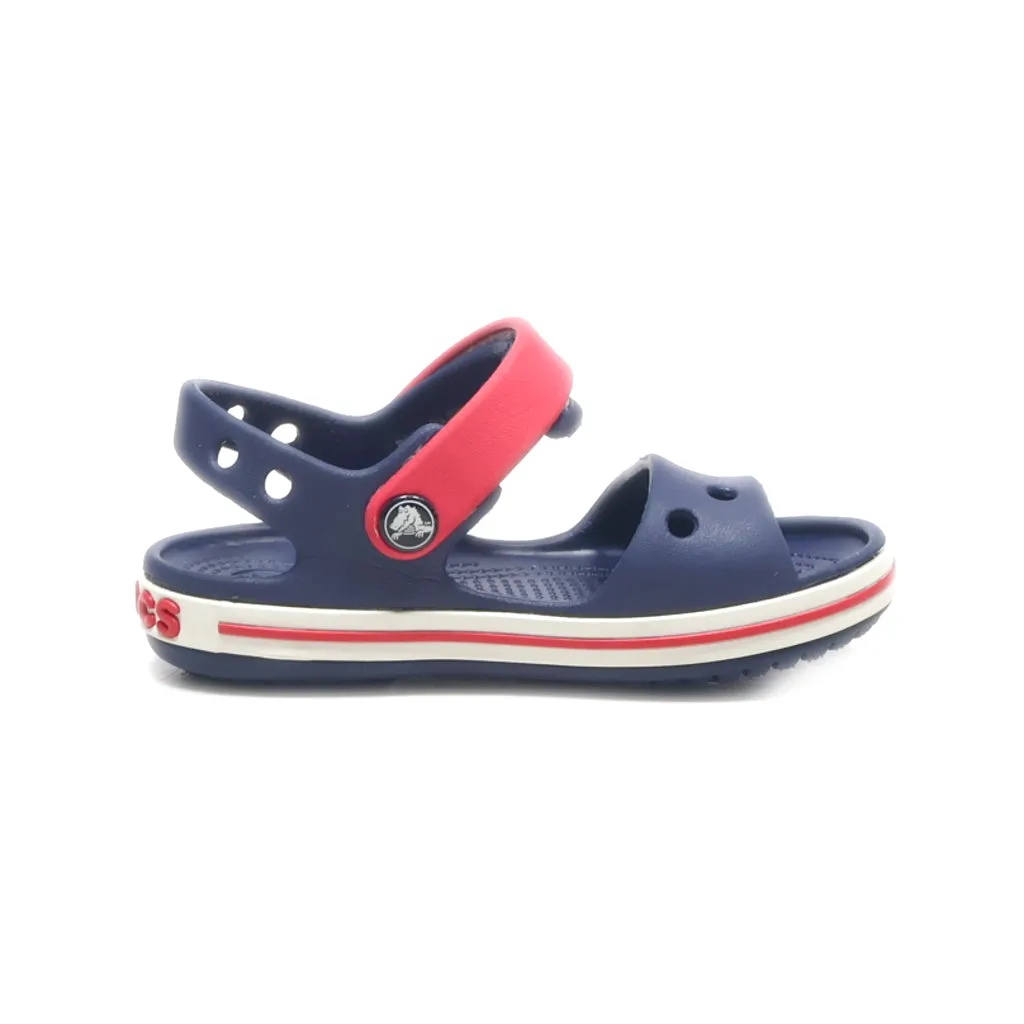 Crocs Crocband Flat Sandals Rubber Blue Colour For Kids