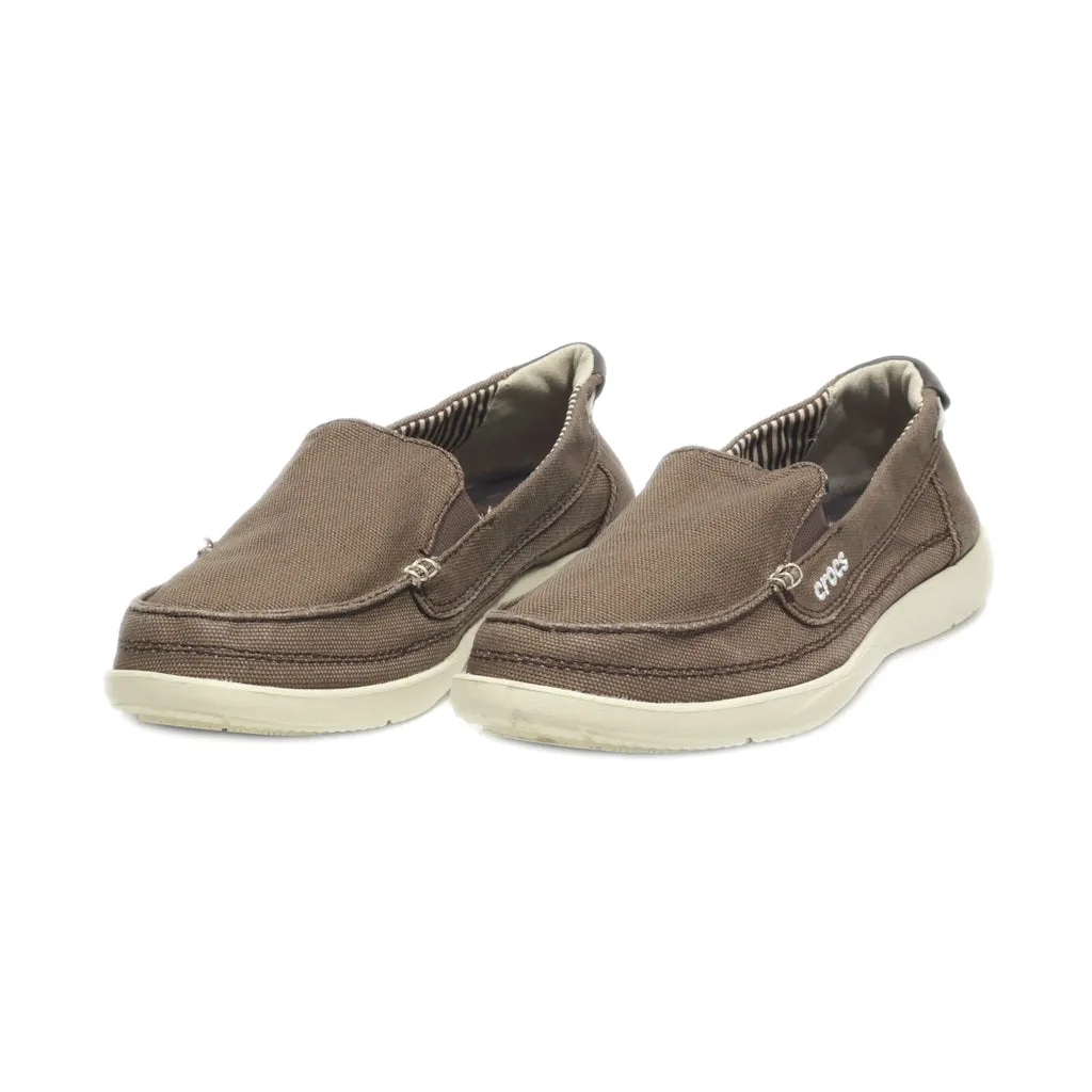 Crocs Loafers Canvas Brown Colour For Women