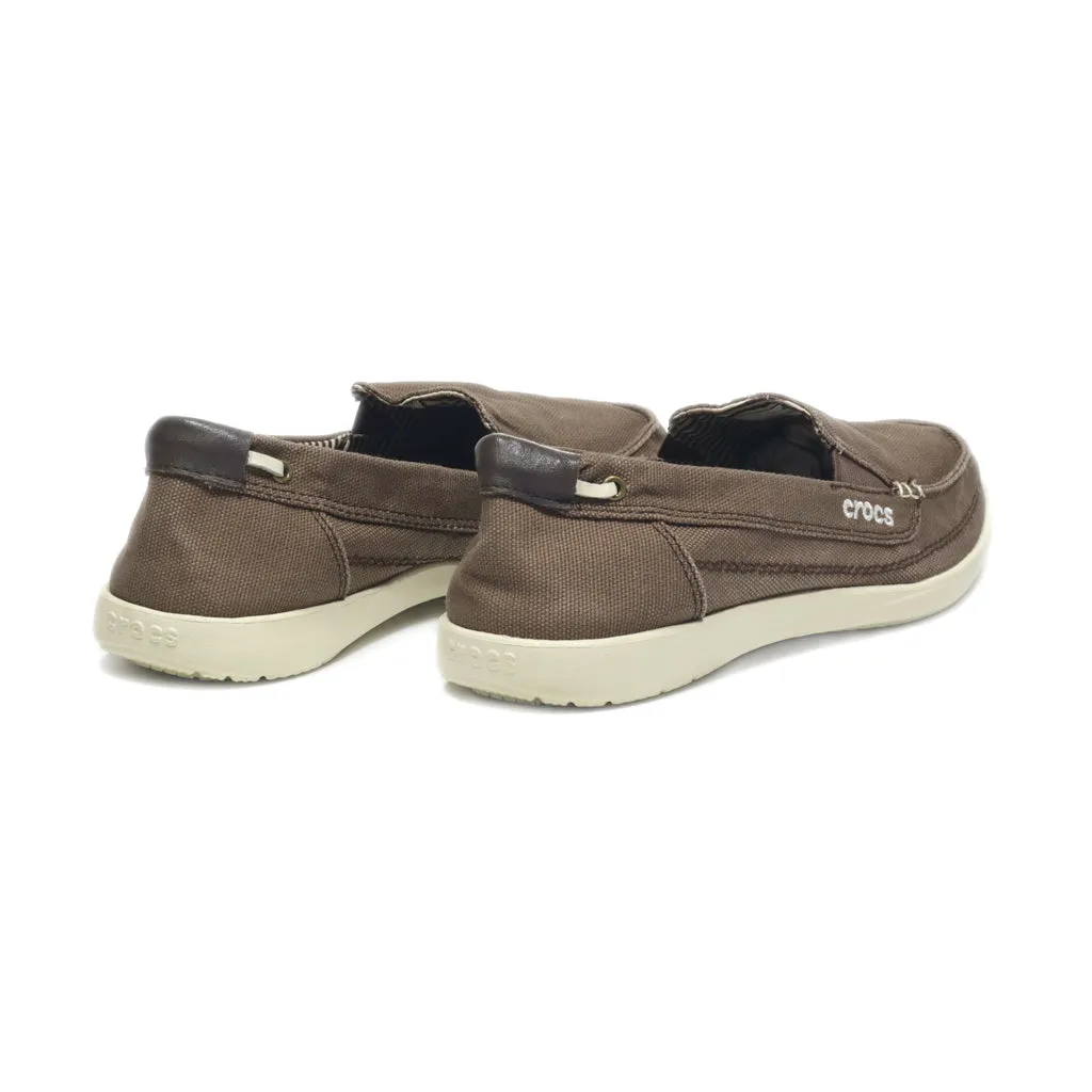 Crocs Loafers Canvas Brown Colour For Women