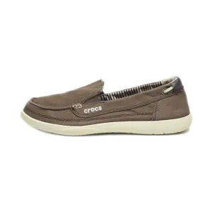 Crocs Loafers Canvas Brown Colour For Women