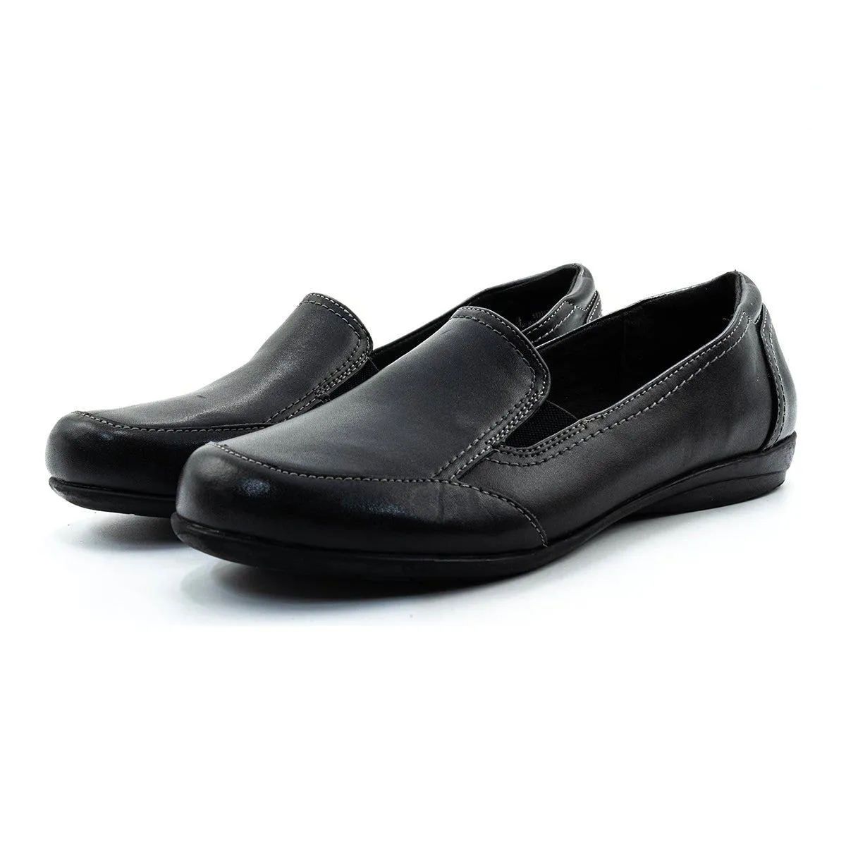 Dr. Scholl'S Glimmer Loafers Leather Black Colour For Women