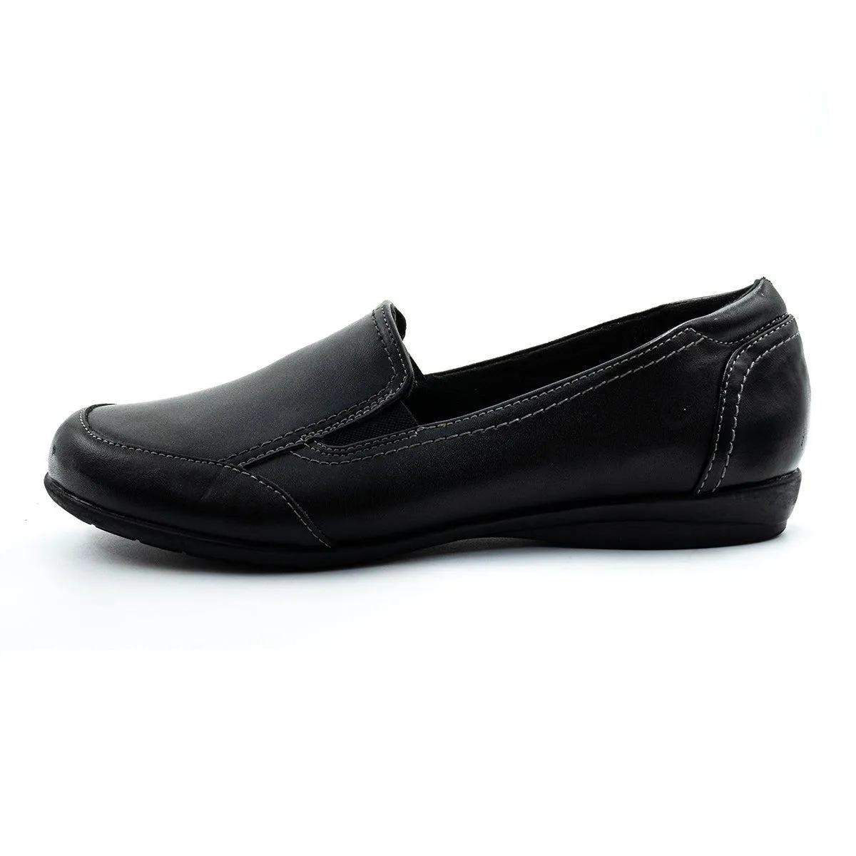 Dr. Scholl'S Glimmer Loafers Leather Black Colour For Women