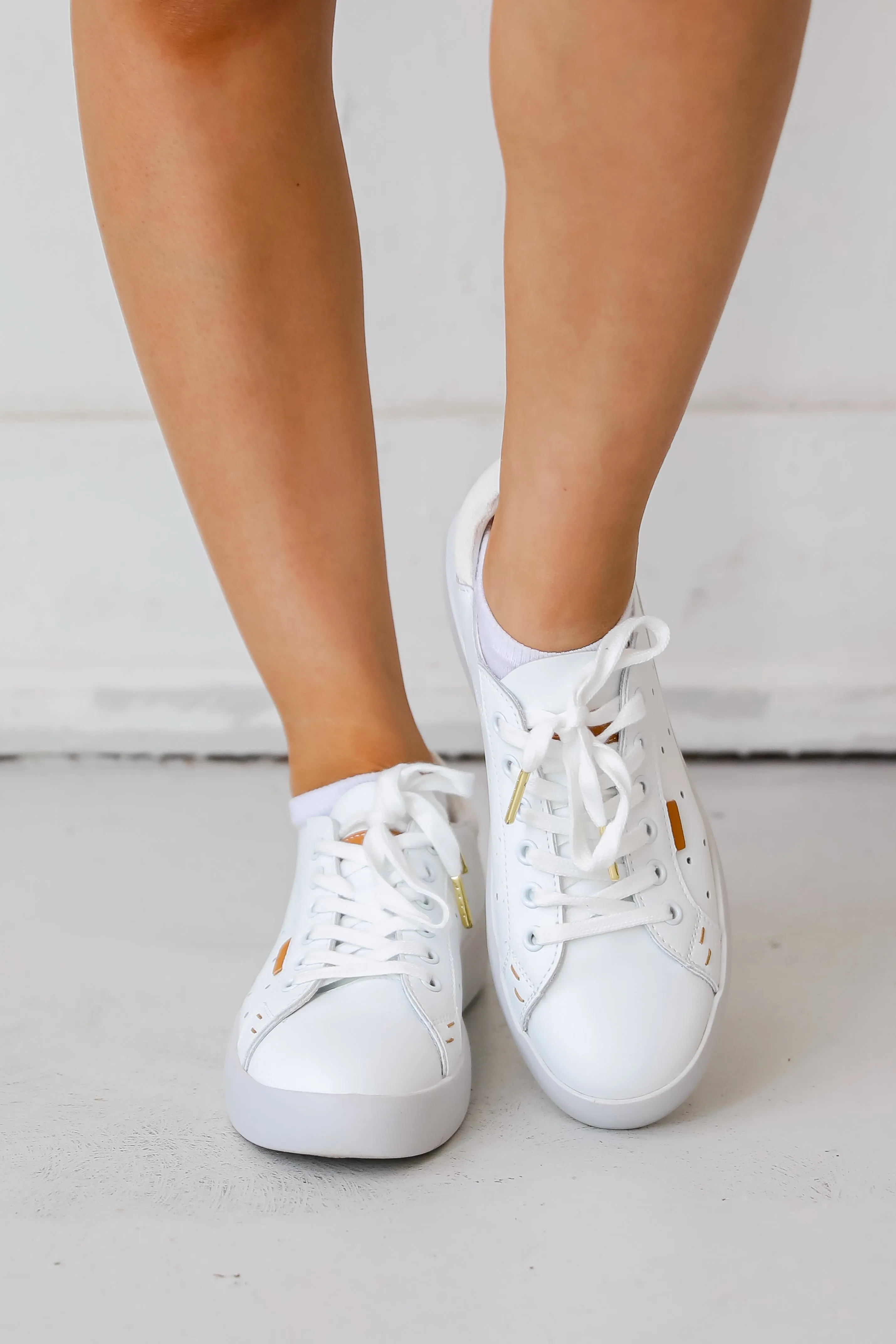 FINAL SALE - Walk With Confidence White Sneakers