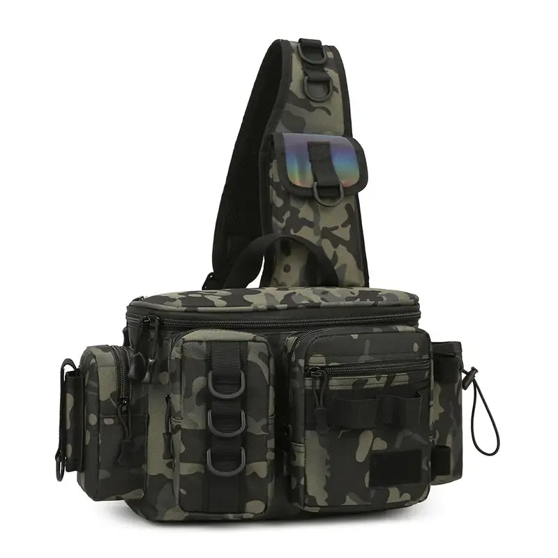 Fishing and Outdoor Multifunctional Waist Pack with Shoulders Straps Support