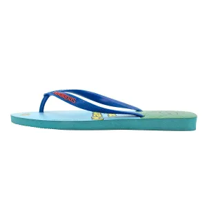 Havaianas Mario Bros Flip Flops Rubber Blue Colour For Men