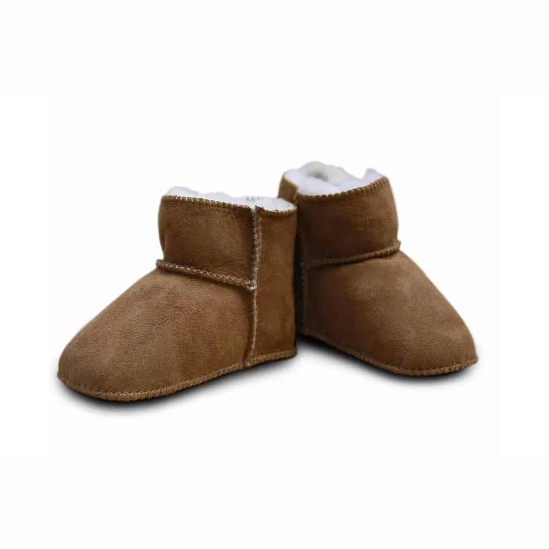 Heitmann Lambskin Booties - Camel