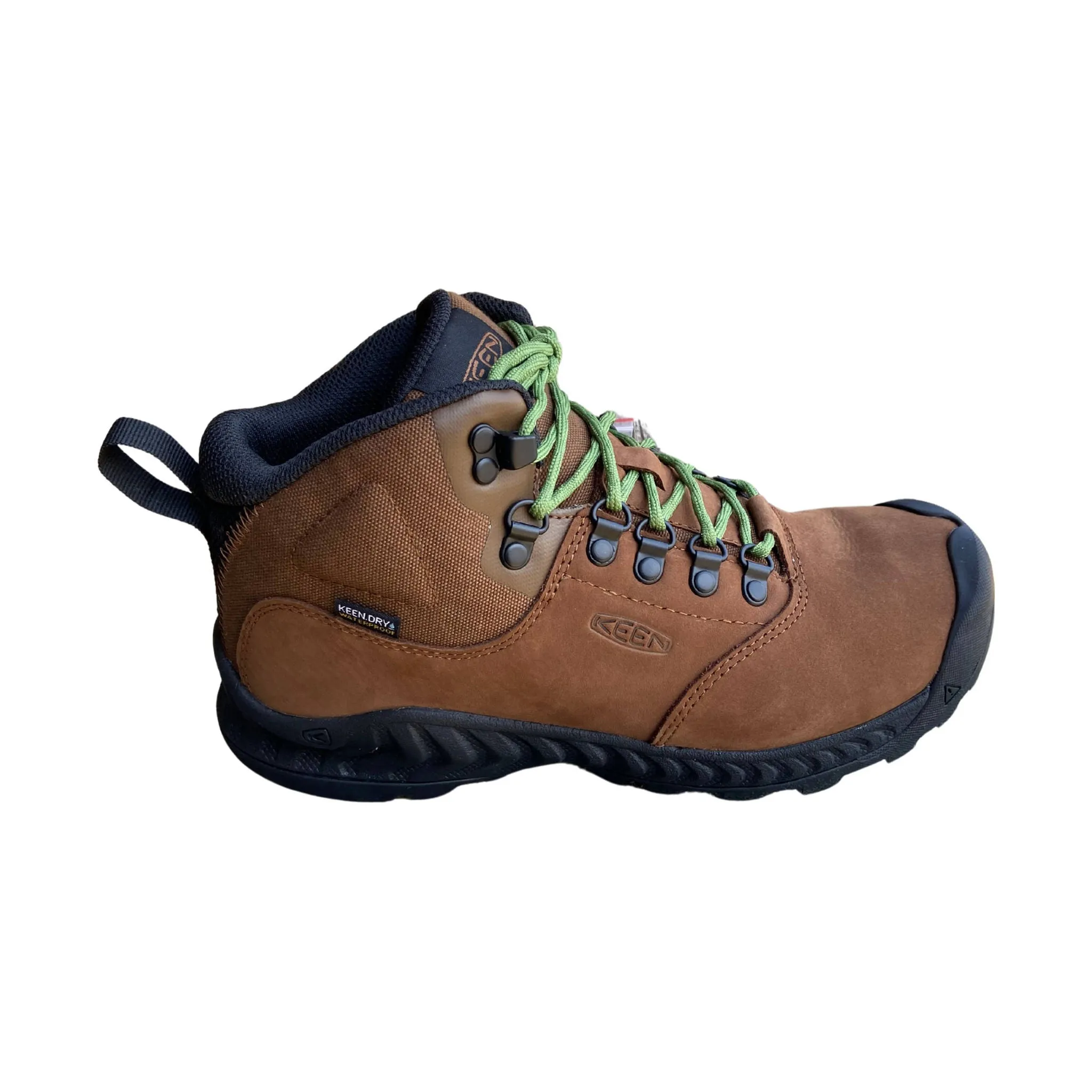 KEEN Women's Nxis Explorere Mid Waterproof Hiking Boot - Bison/ Golden Yellow - ONLINE STORE CREDIT/EXCHANGE ONLY