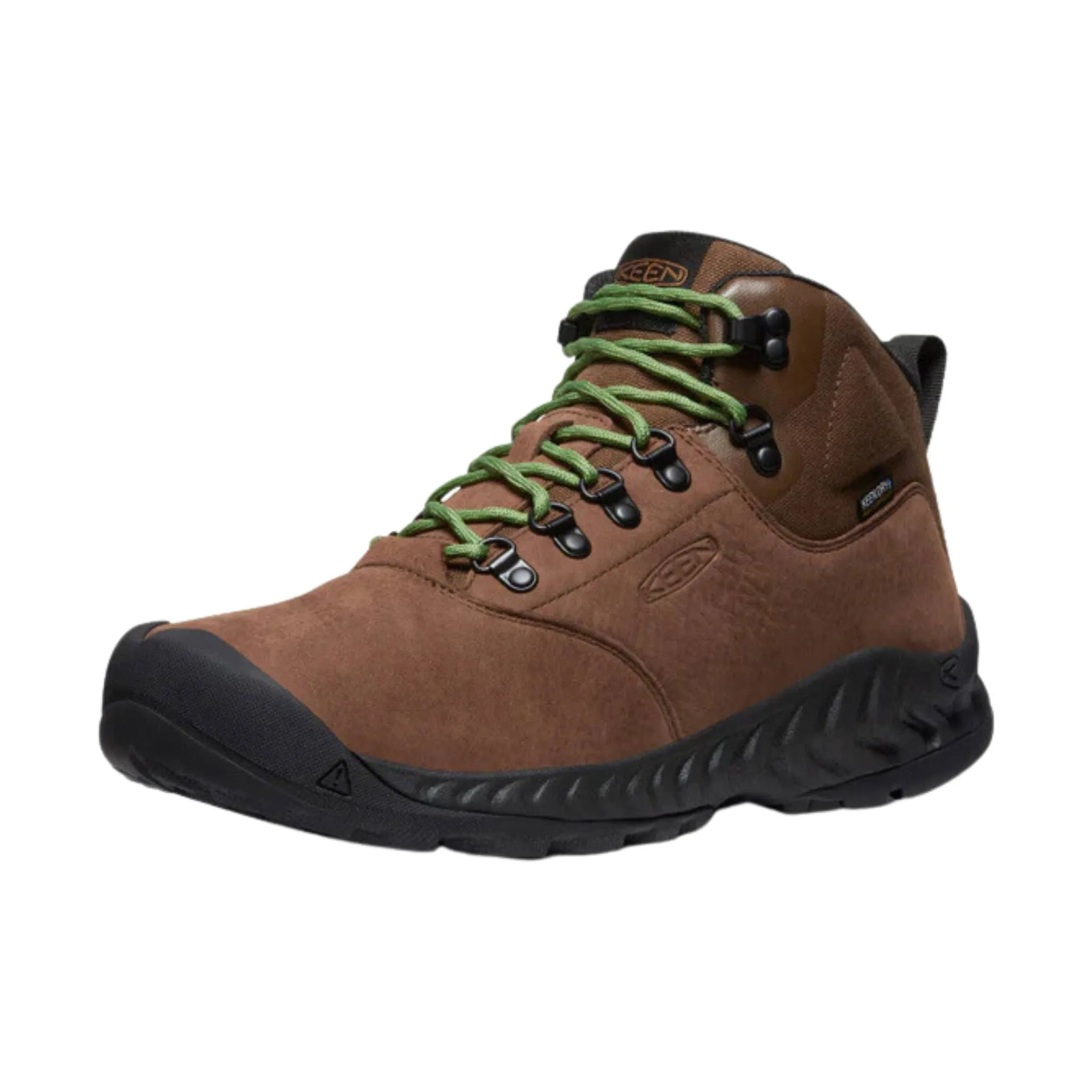 KEEN Women's Nxis Explorere Mid Waterproof Hiking Boot - Bison/ Golden Yellow - ONLINE STORE CREDIT/EXCHANGE ONLY