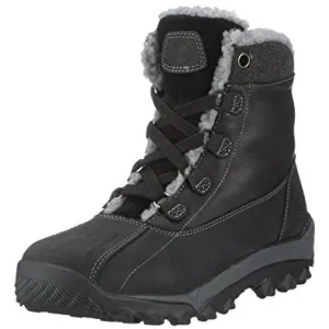 Mens TIMBERLAND 93102 WOODBURY SHEARLING Snow Rain Duck Boots Winter BLACK 8.5 Shoes