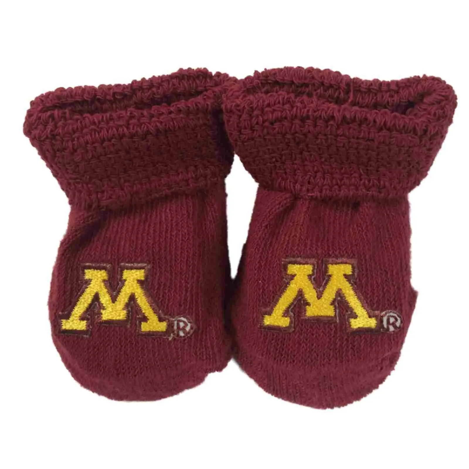 Minnesota Golden Gophers TFA Infant Baby Newborn Crimson Red Socks Booties